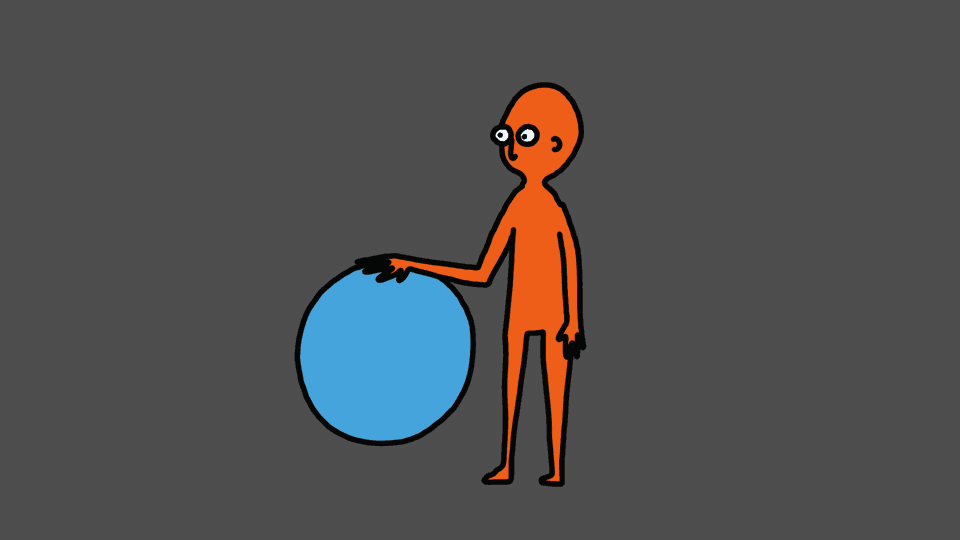 bouncing a large ball