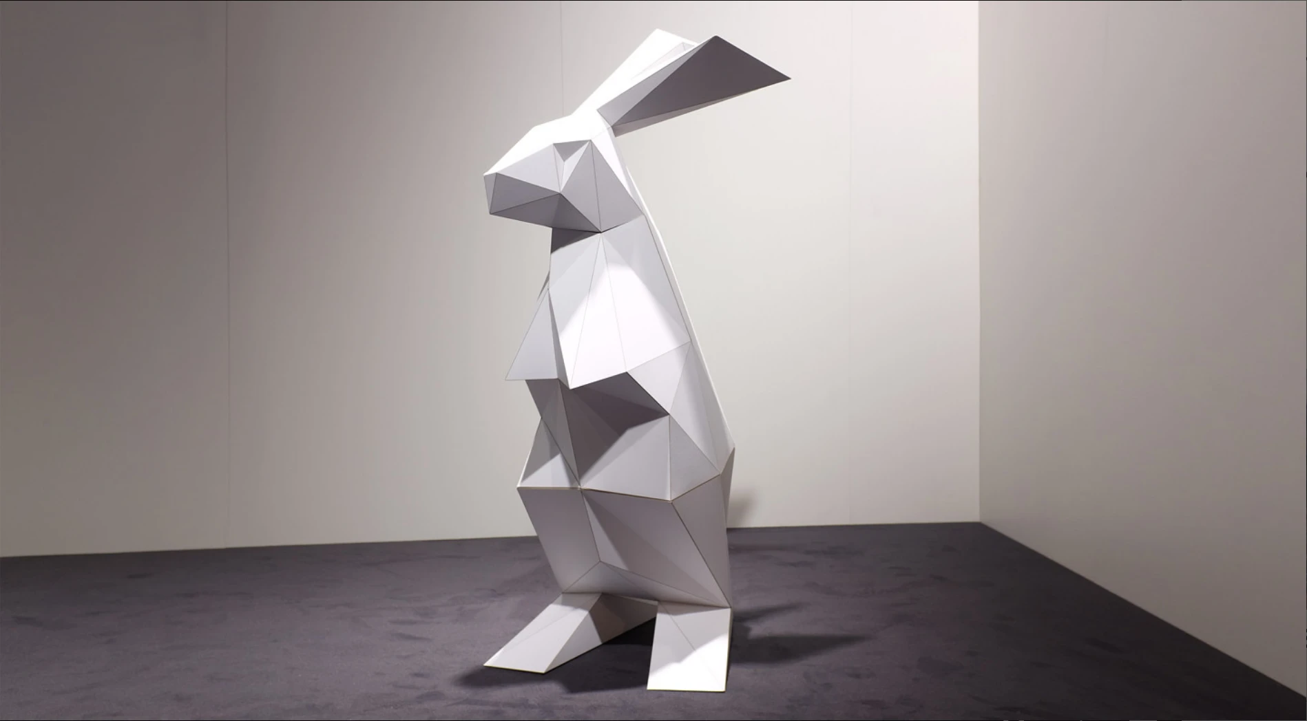 The polygon heroine from our application as large scale model