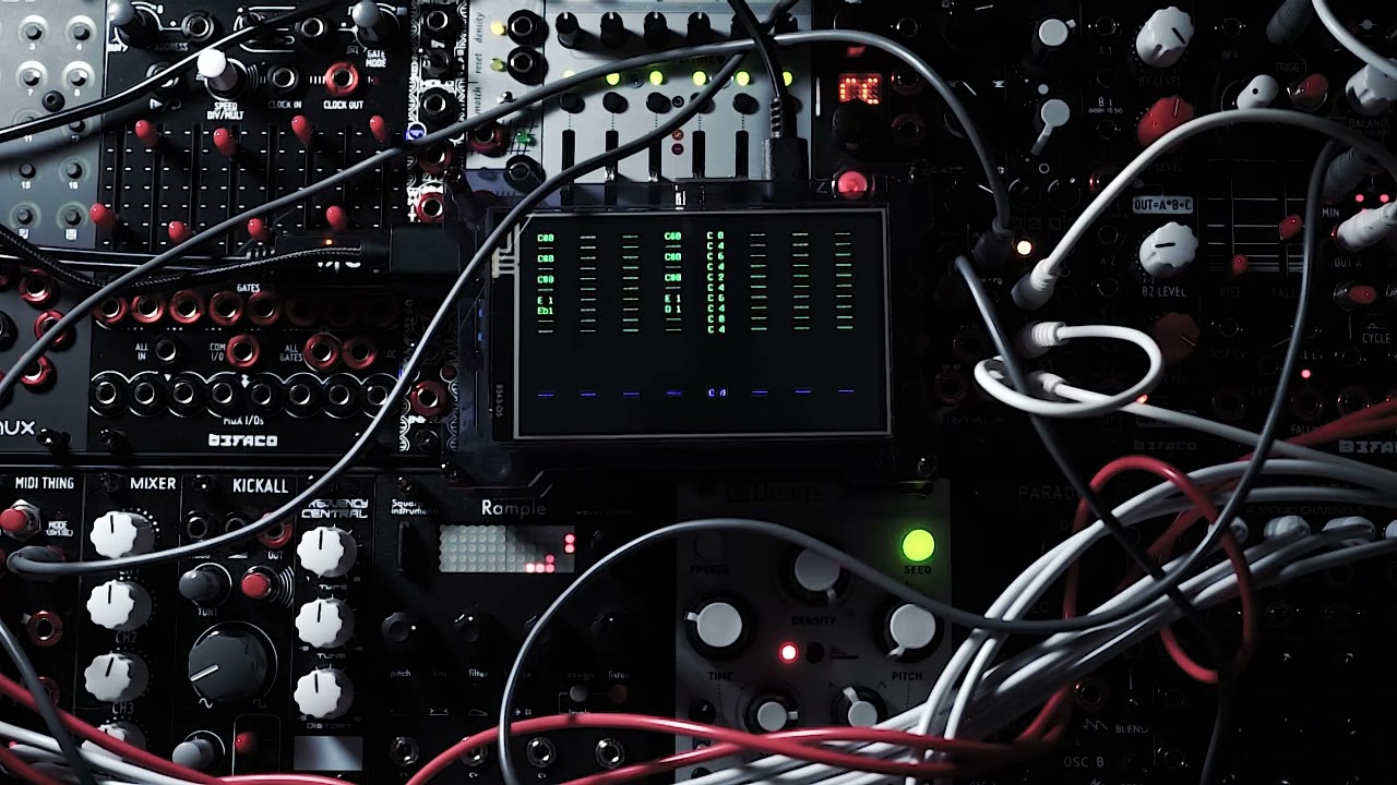 Quick 90s overview, showing midiTracker features