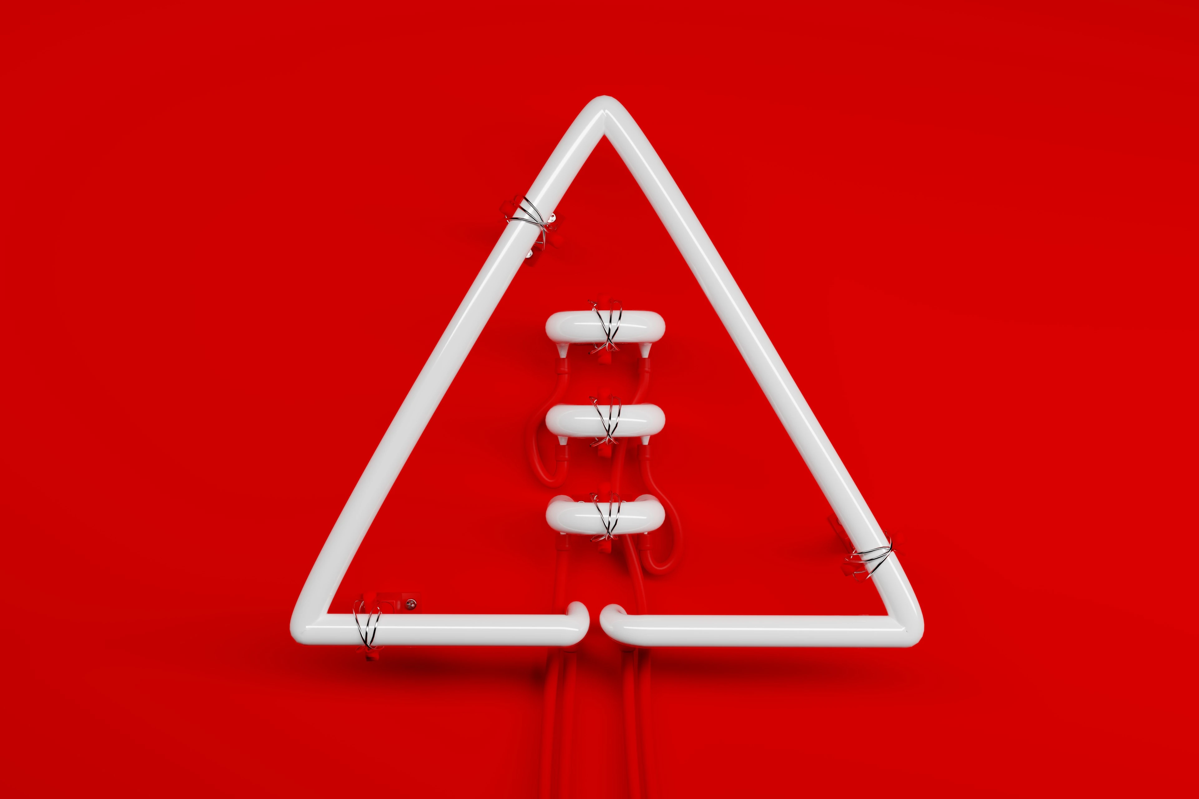 Abstract 3D neon Sign rendering